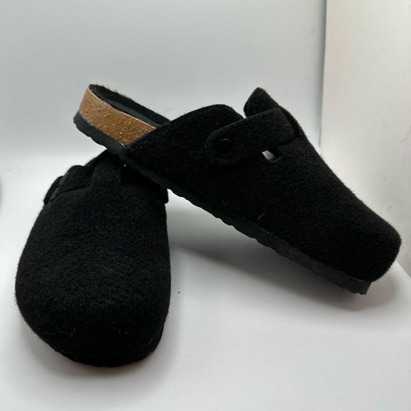 CUSHIONAIRE Womens Clog 7.5 BLACK FUR - Picture 6 of 7